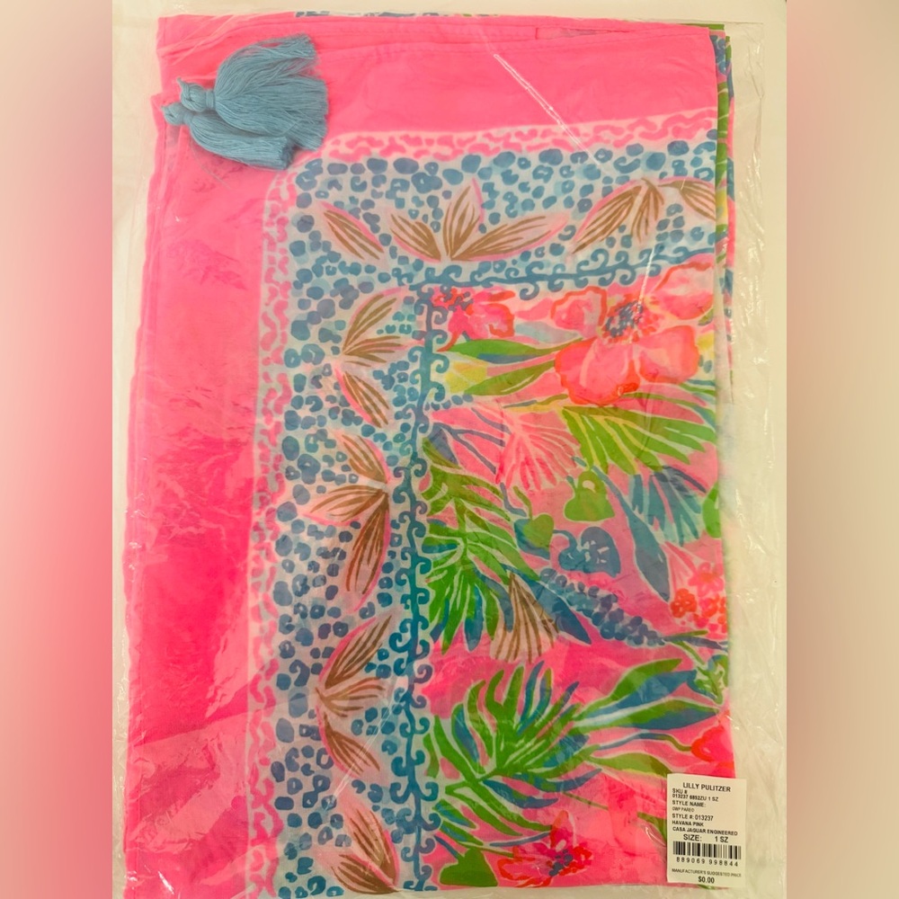 Lilly Pulitzer Pink and Blue Swim Coverup